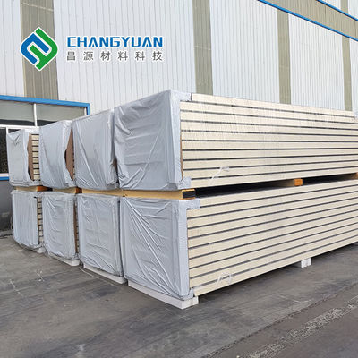 150mm Polyurethane PU Sandwich Wall Panel External Wall Insulation