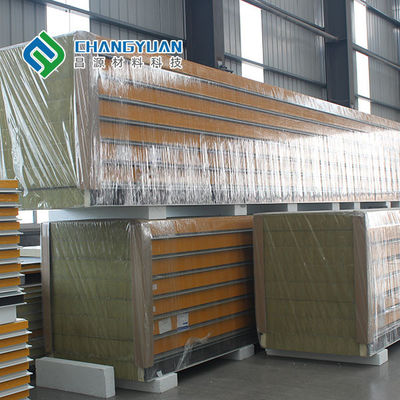 Lightweight 50mm Polyurethane Sandwich Panels Heat Insulation