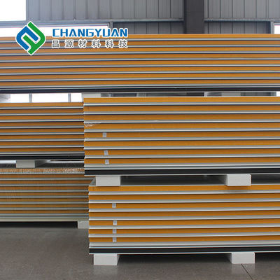 Lightweight 50mm Polyurethane Sandwich Panels Heat Insulation