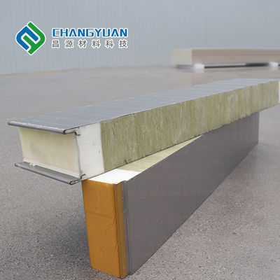 Waterproof PU Sandwich Wall Panel 200mm Decorative Pu Sandwich Panel