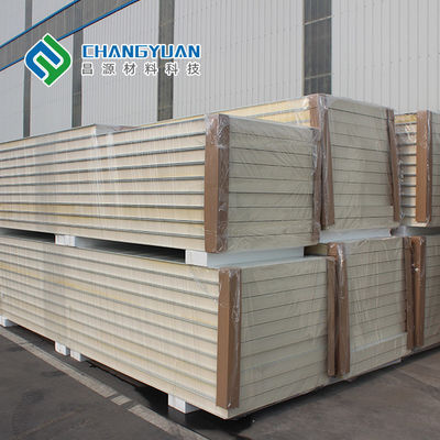 Waterproof Cold Room PU Panel Fire Rated Sandwich Panel For Walls And Floors