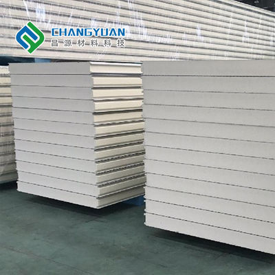 Polyurethane Cold Storage Sandwich Panel Sound Insulation 200kpa