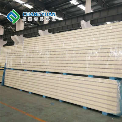 Moisture Resistance Cold Room PU Panel Custom Length and Color
