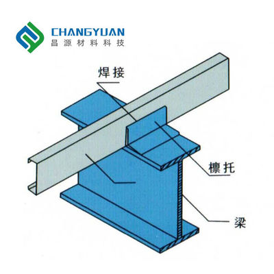 OEM Structural Steel Profile 40-275g Zinc Coated Steel Sheet