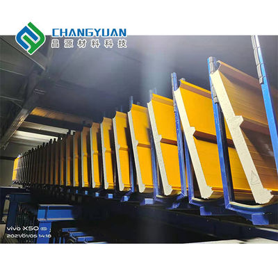 50mm Waterproof Polyurethane Sandwich Wall Panel For Heat Insulation