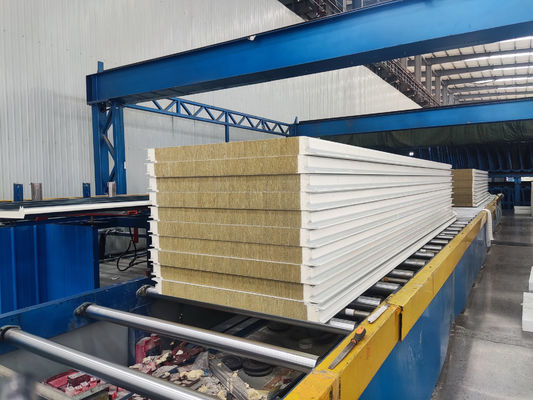 Fireproof Color Coated Sandwich Wall Panel System With Durability And Waterproof