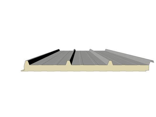 Customizable Soundproof Pu Sandwich Roof Panel 1000mm Wide Excellent Waterproofing