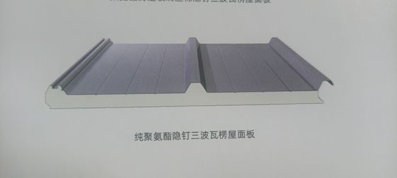 Colorful Customizable Roofing Solution Durable PU Sandwich Roof Panels with Fire Rating