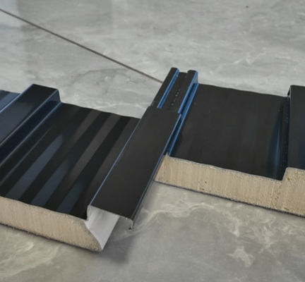 Waterproof 1000mm Wide Insulated Polyurethane Sandwich Panels for Roofing  Great Wall Panels