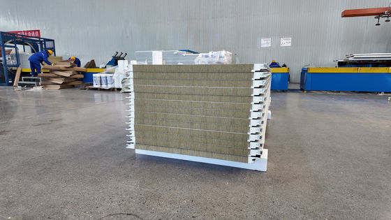 Waterproof PU Sandwich Wall Panel With Color Coated Board Surface Durable And Strong