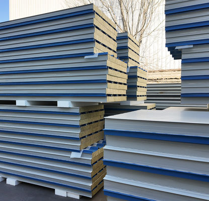 Silicon Rock Core Fireproof Sandwich Panel Wall for Sustainable Buildings