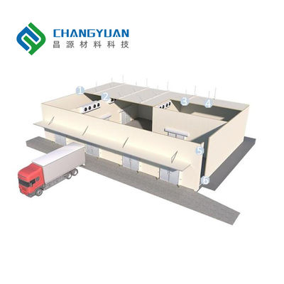 200mm PU/PIR Sandwich Panel for Cold Room Walls with Airtightness/Watertightness and Dimensional Stability