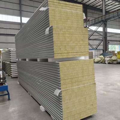 Sound-absorbing and Soundproof Rock Wool Cleanroom Wall Panel with Beautiful Appearance