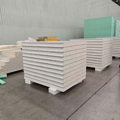 Polyurethane Sandwich Panel with Thermal Conductivity ≤0.020W/m*K, Fireproof B Rating, and Customizable Thickness 50-200mm