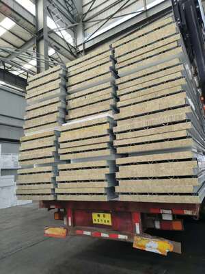 Rockwool Roof Sandwich Panel with SDP Coating, 12 Meters Length, and Solar Compatibility for Superior Performance