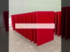 Buidling Exterior Wall Rock Wool sandwich PanelWith Pu Edge sealing
