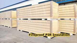 See Why Choose B1 grade fireproof 100% PIR sandwich panel for